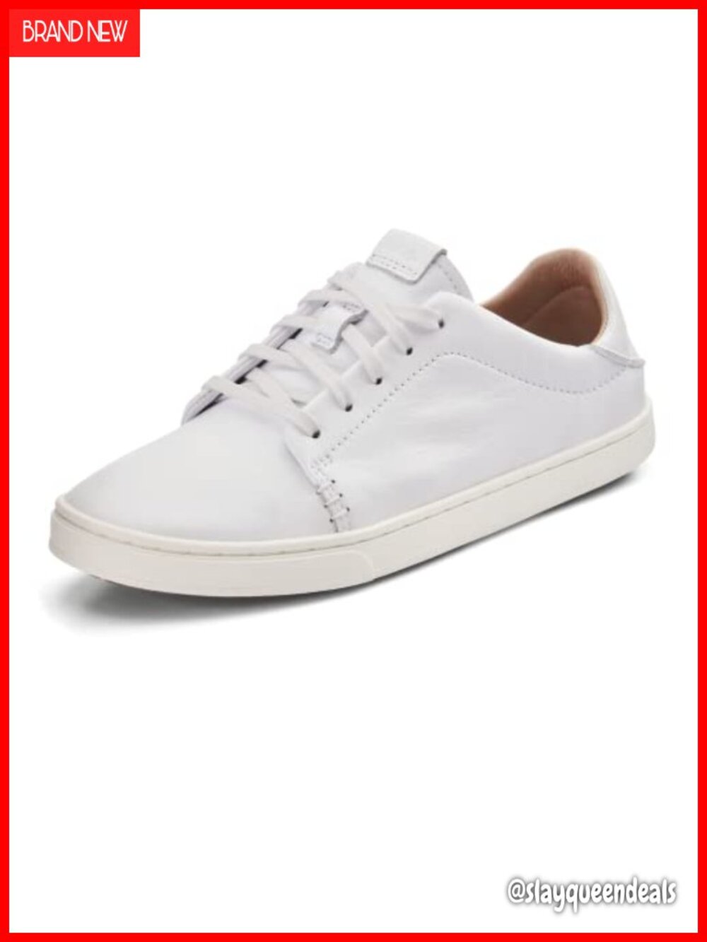 Leather Everyday Court Sneakers Drop-In Heel Slip-On Casual Comfort
